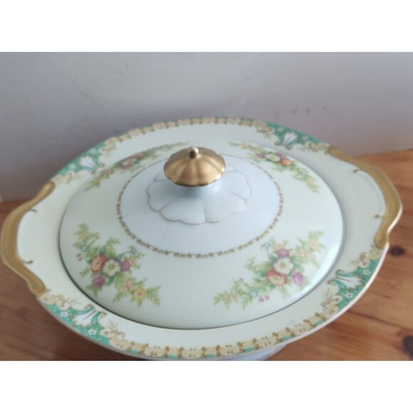 Vintage Ransom Japan Lidded Vegetable/Soup Tureen 1950's 10 1/2 in x 9 1/4 in - Picture 7 of 16